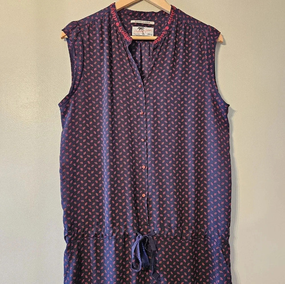 Scotch & Soda Maison Scotch Button Down Sleeveless Women's Boho Jumpsuit Size L. - Picture 6 of 16